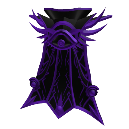(Amythest) Purple and Black Guardian Cape Roblox item