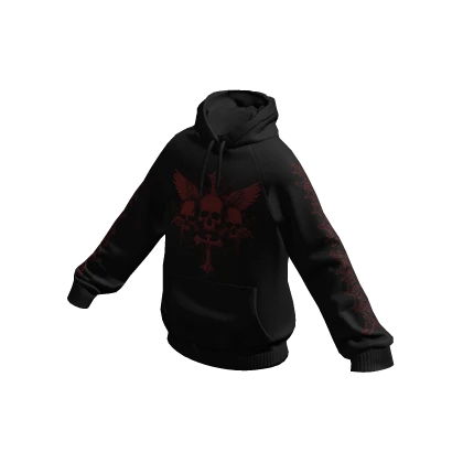 Black Red Skull Hoodie Roblox Item Rolimon s