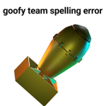 Goofy team spelling error