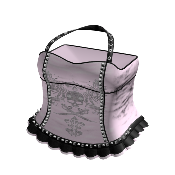 Emo Rhinestone Dress in Pink & Black