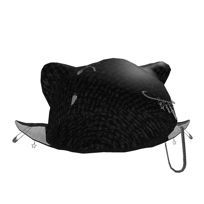 Knit Elf Ear Beanie Black