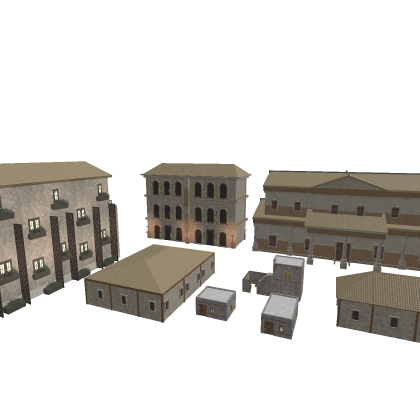 Rome Punic Residential Filler Pack ( 8 BUILDINGS )