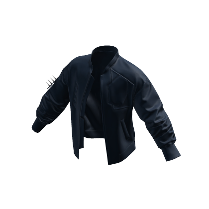 Y2K Spiked Bomber Jacket Blue [JEYS]