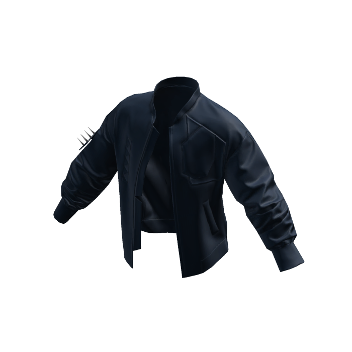 Y2K Spiked Bomber Jacket Blue [JEYS]