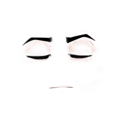 Male_Face_Closed_Eyes_NO_Nose Roblox decal
