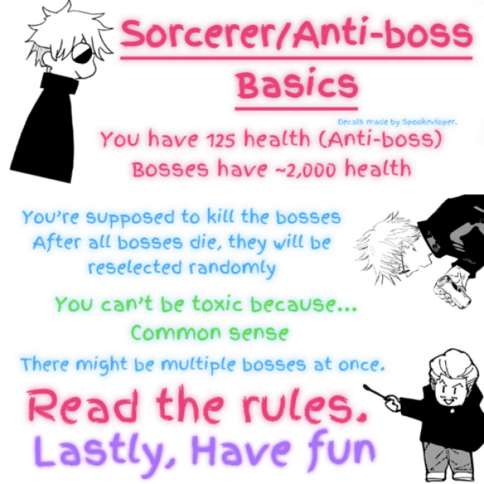 JJS (Jujutsu Shenanigans) Sorcerer/Anti-boss stuff Roblox decal