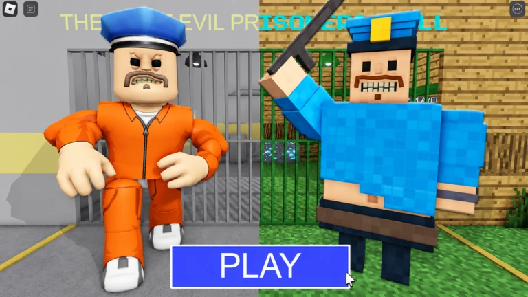 POLICE VS BLOCKY PRISON RUN! (Obby) thumbnail