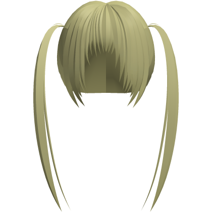 (# ‸ <-；) dirty blonde twintails with messy bangs Roblox item
