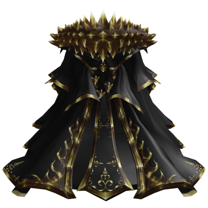 Black and Gold Monarch Cape