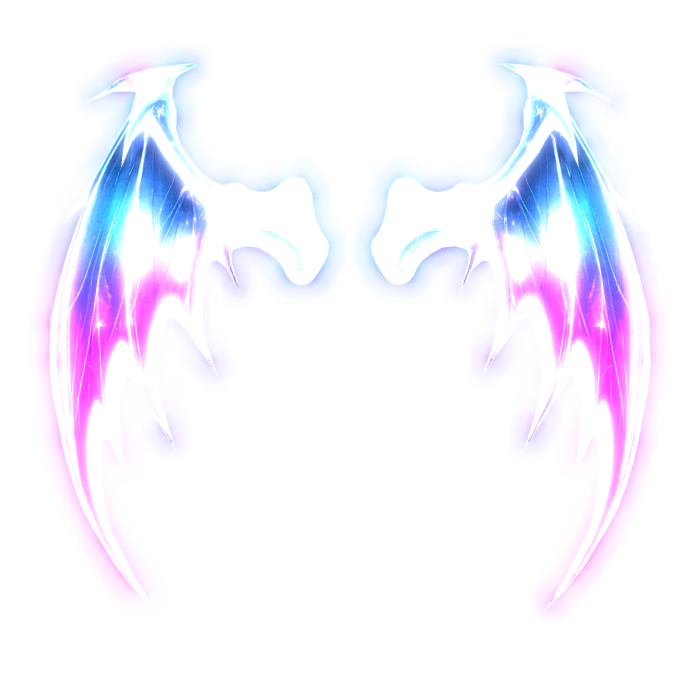 Emissive Wings Of Neon Raveborn
