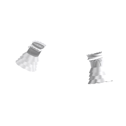 🤍 pretty lace frilly wrist cuffs white bow thumbnail