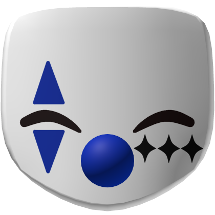 Royal Blue Joker Clown Mask Halloween Roblox item