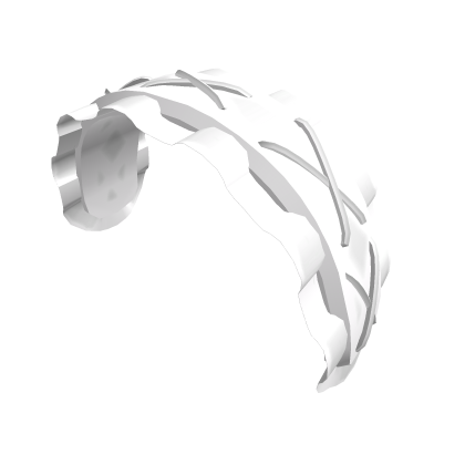 Cute Emo Goth Doll Laced Headband In White