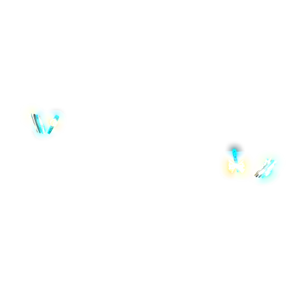 EMISSIVE glow glowing gyaru nails blue