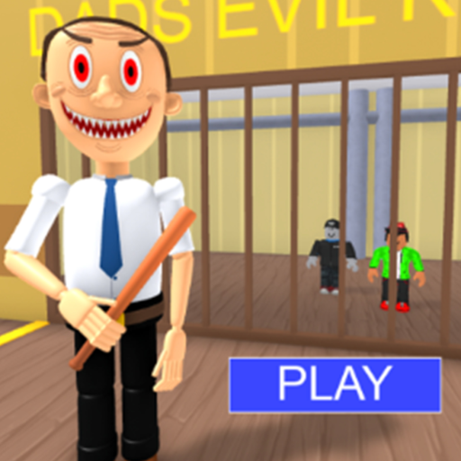 TEAM EVIL DAD ESCAPE!👨 (TEAMWORK OBBY) official Roblox game thumbnail