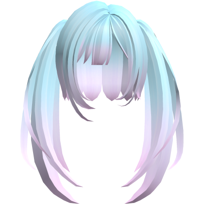 cute straight long pigtails moe emo pastelgoth Roblox item