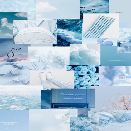 Aesthetic blue Roblox decal
