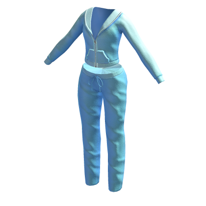 Blue Juicy Loungewear Set