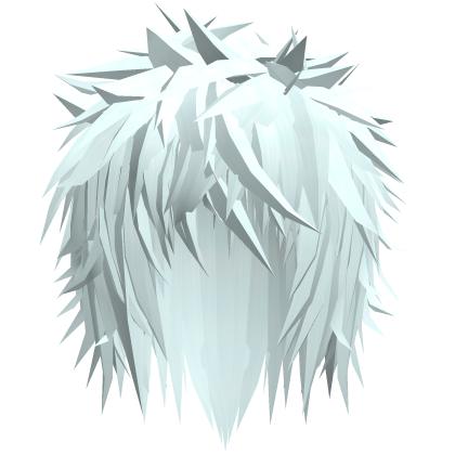 ice blue gothic messy emo boy hair