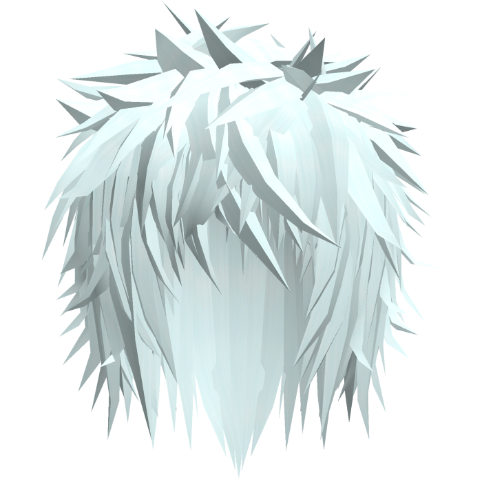ice blue gothic messy emo boy hair