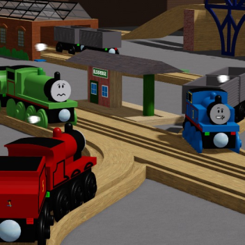 Simple Wooden Train Map