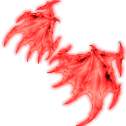 [ GLOWING ] Red Gothic Wings