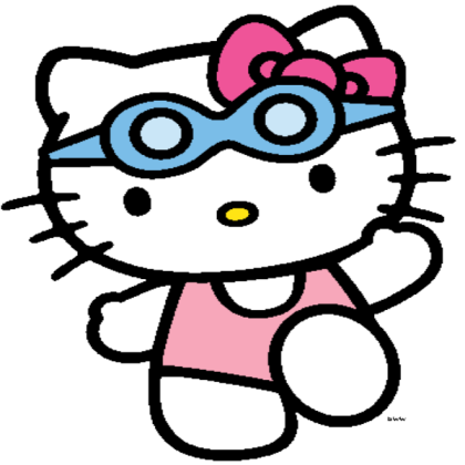 Hello kitty loud ready to swim Roblox decal