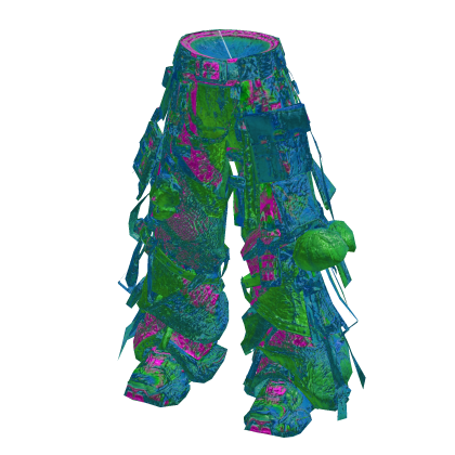 Green Y3K Harajuku Cyber Cargo Pants [PBR]