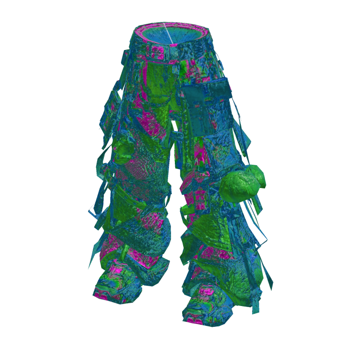 Green Y3K Harajuku Cyber Cargo Pants [PBR]