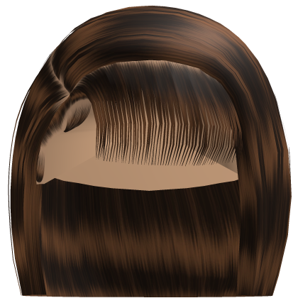 𝓭 Side Part Bob w/ Bangs (Brown)