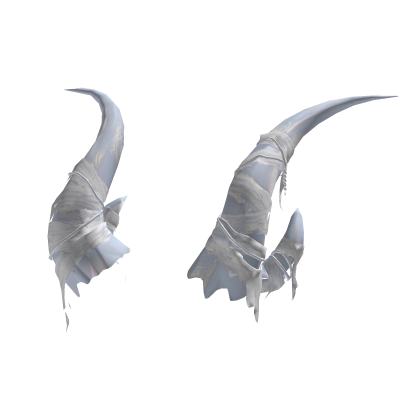 White Wrapped Demon Horns