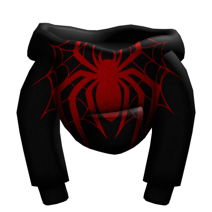 Black Spiderman Female Hoodie Roblox item