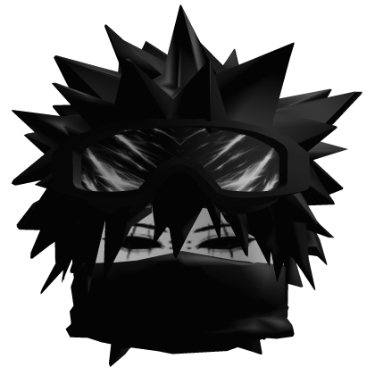 Cheap Dashie Y2k Spiked Black Hair, Shades & Mask 