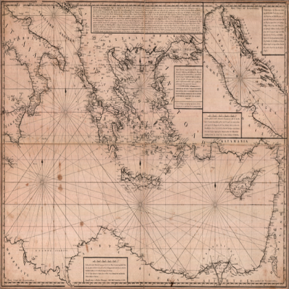 Mediterranean-Sea Chart. 1000*678 pixels. Roblox decal