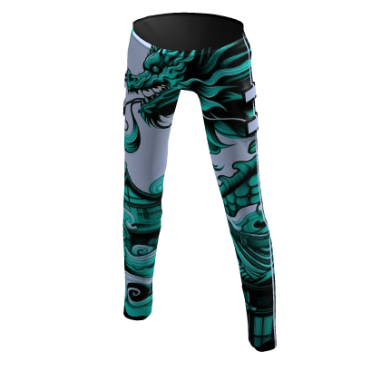 Light Blue Dragon Pants