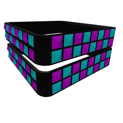 left cyan & pink scene bracelet 1.0 (R6) Roblox item thumbnail