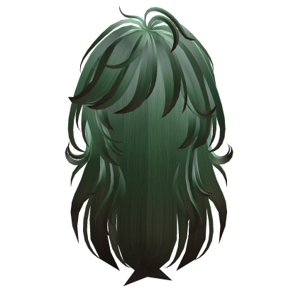 Messy Long Wolfcut Hair - Neon Roblox item