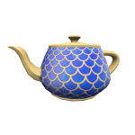 Elegant Sapphire Teapot