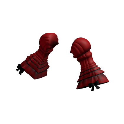 Ruffle Puff Sleeves Red and Black