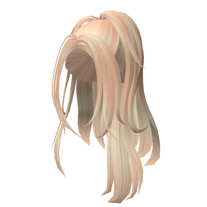 Cute messy full blonde ponytail Roblox item