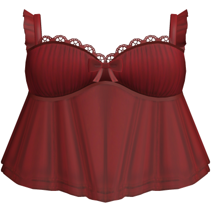 Coquette Lace Bow Christmas Babydoll Dress