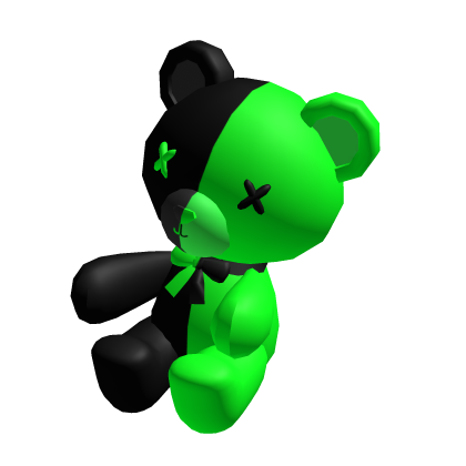 Black and Green Two-Tone Teddy (for Korblox)