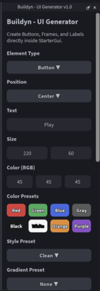 Buildyn - UI Generator v1.0 preview 3