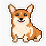 Pixelated Corgi