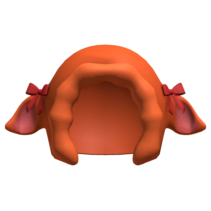 cute orange ribbons lamb sheep hood Roblox item