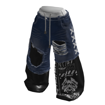 Dark Urban Double Waistband Jeans thumbnail