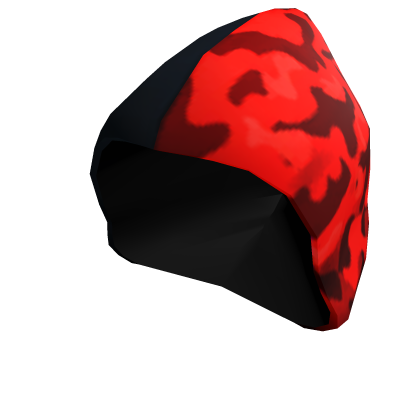 Red Half Camo Hood