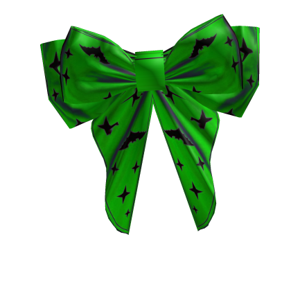 Green Halloween Bow