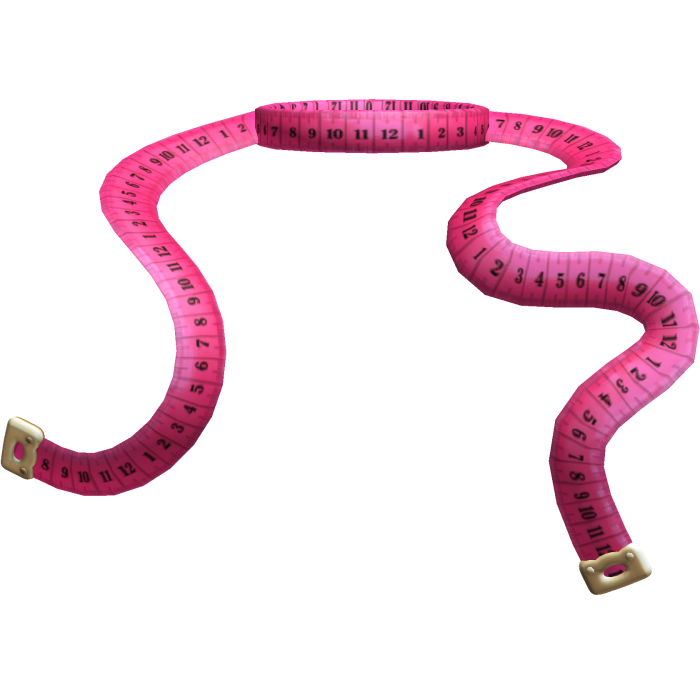 Measuring Tape Fashion Model Runway y2k Pink