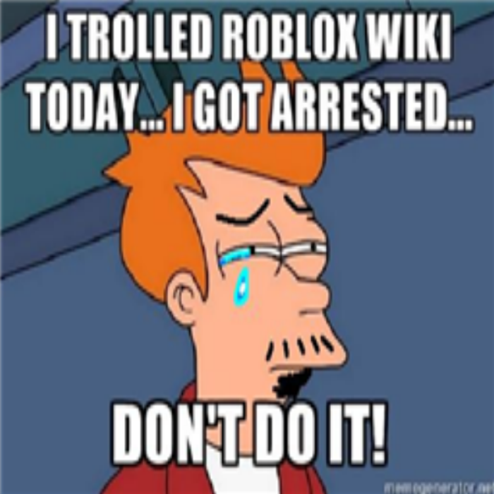 NO TROLLING IT'S NOT GOOD FOR YOU!! Roblox decal